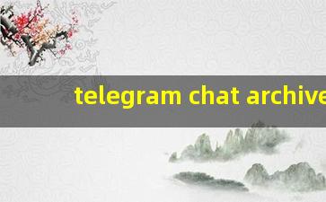 telegram chat archived